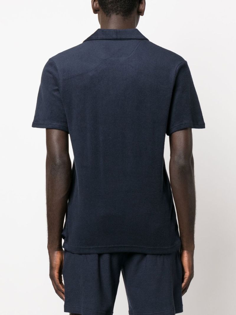 Blue Faustino Terry Polo Shirt