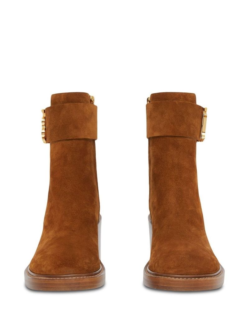 Brown Monogram 65 Suede Boots