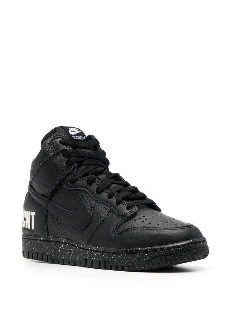 X Undercover Black Dunk High 1985 Leather Sneakers