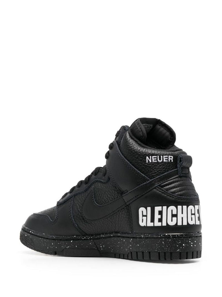 X Undercover Black Dunk High 1985 Leather Sneakers