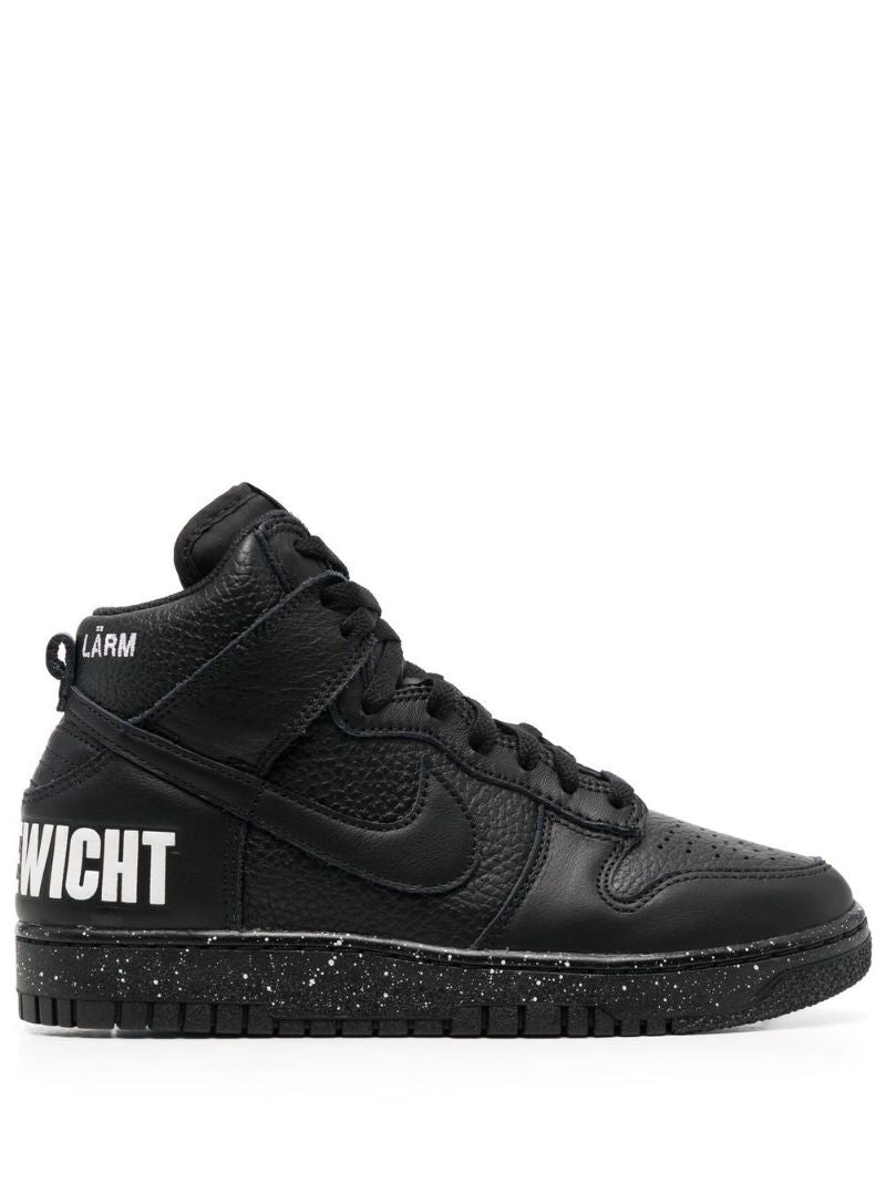 X Undercover Black Dunk High 1985 Leather Sneakers