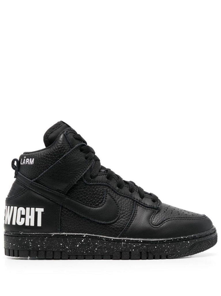 X Undercover Black Dunk High 1985 Leather Sneakers