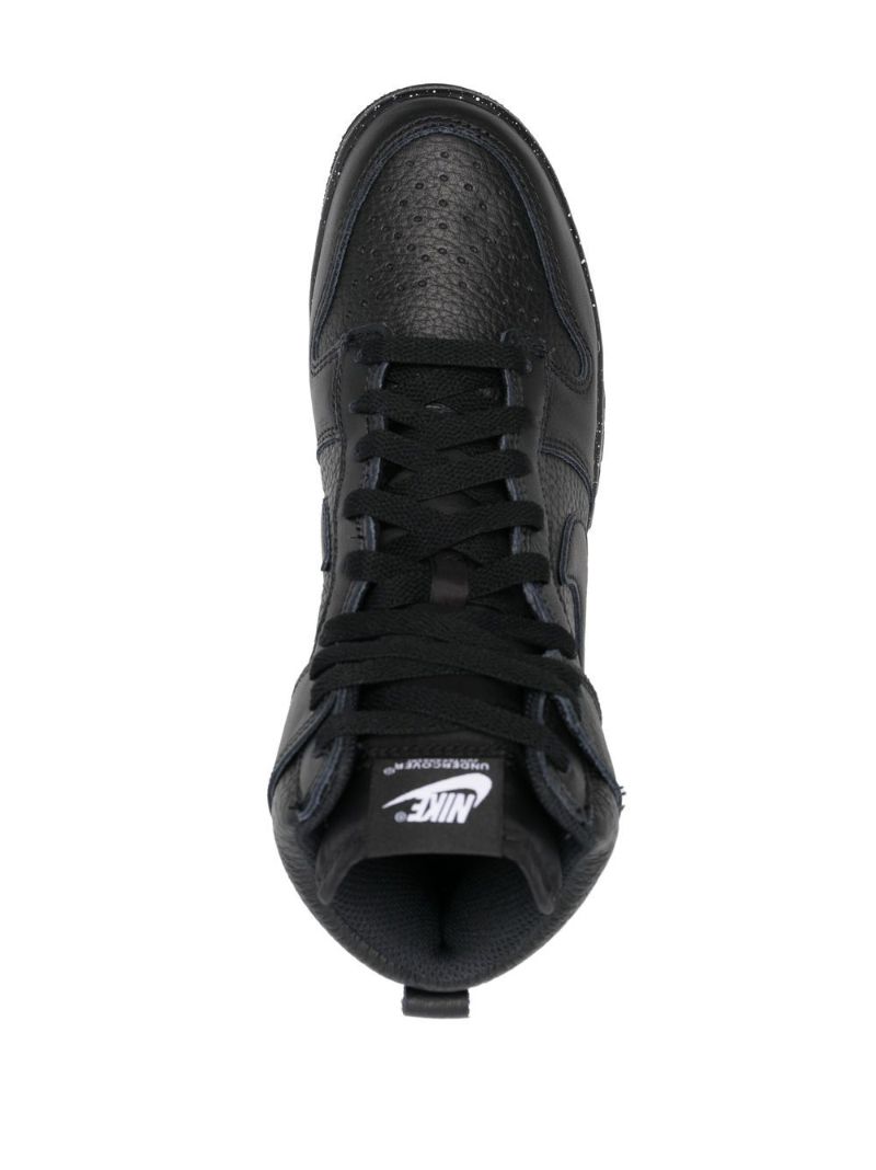 X Undercover Black Dunk High 1985 Leather Sneakers