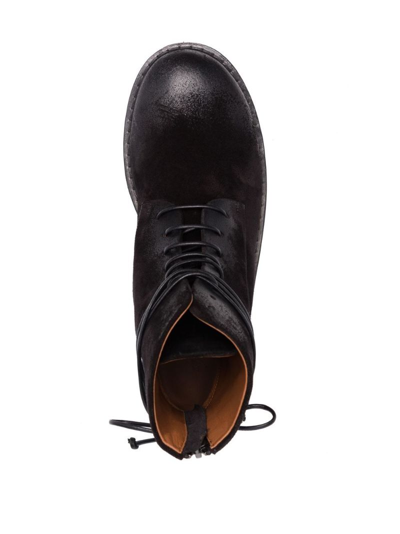 Black Parruca Leather Ankle Boots