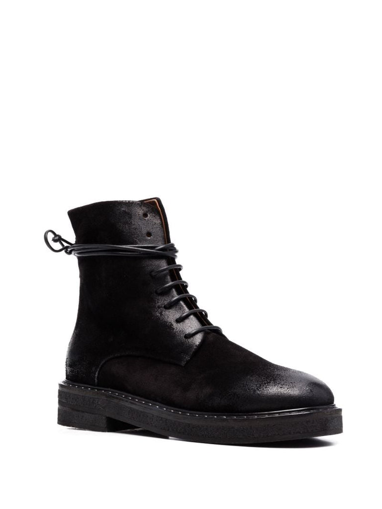 Black Parruca Leather Ankle Boots