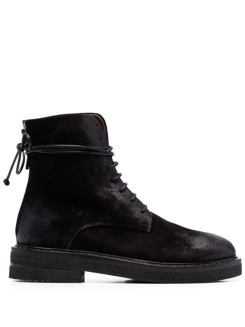 Black Parruca Leather Ankle Boots