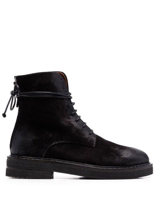 Black Parruca Leather Ankle Boots