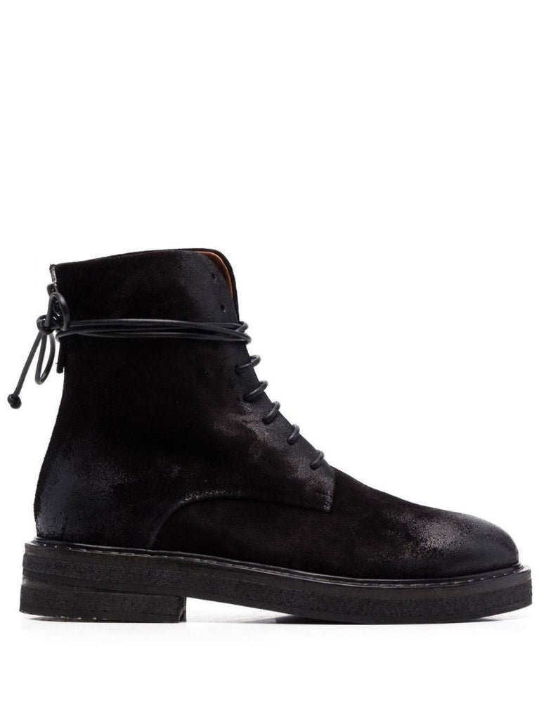 Black Parruca Leather Ankle Boots