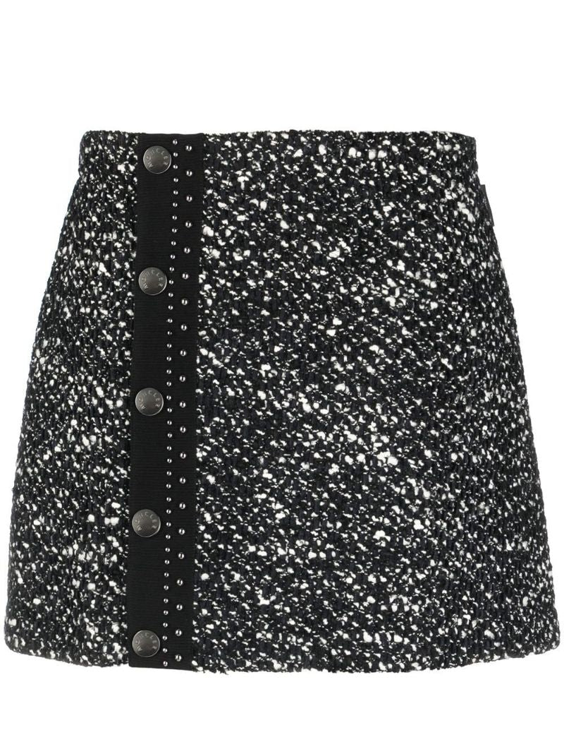 Black Tweed Mini Skirt