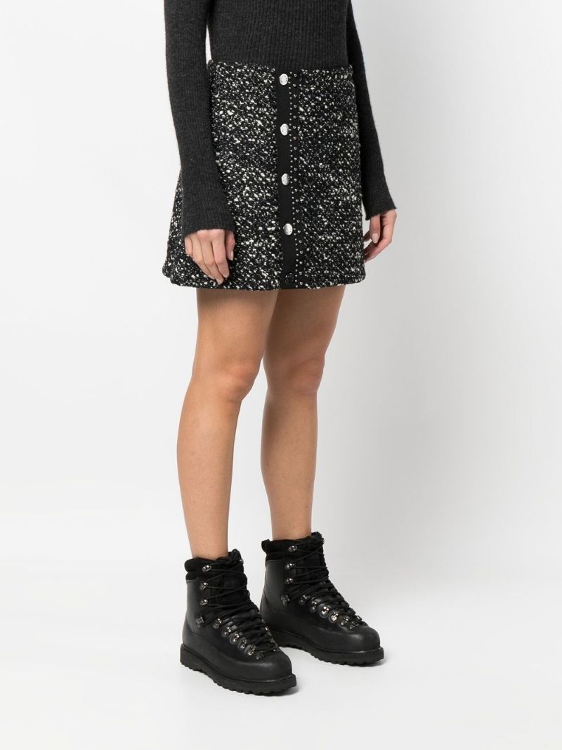 Black Tweed Mini Skirt