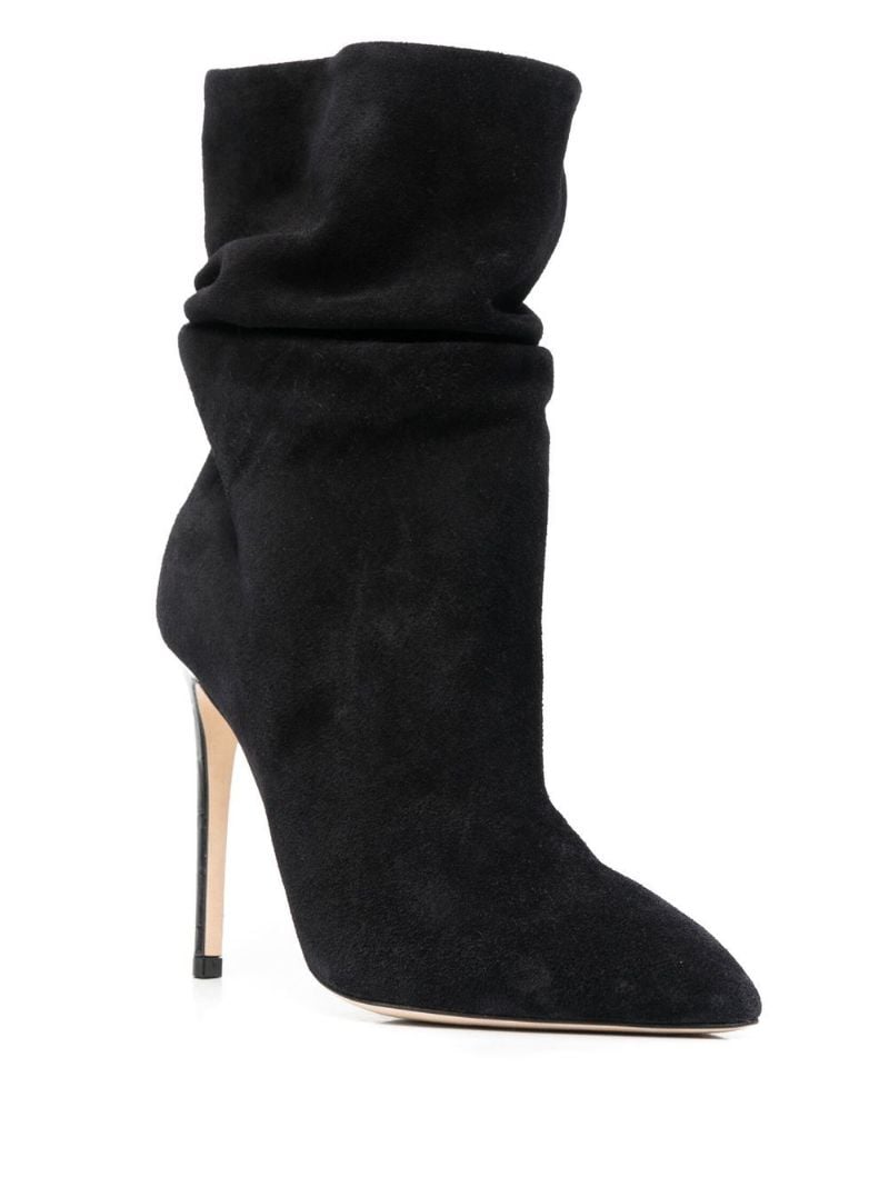 Black Stiletto Slouchy Suede Boots