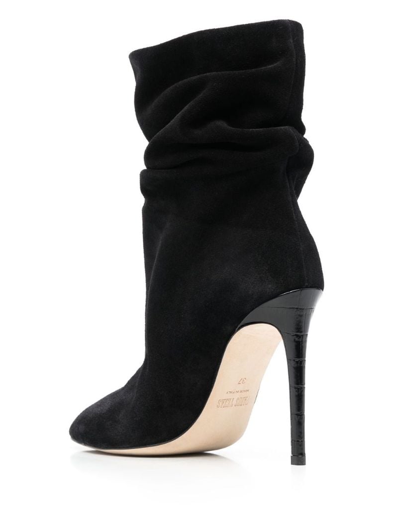 Black Stiletto Slouchy Suede Boots