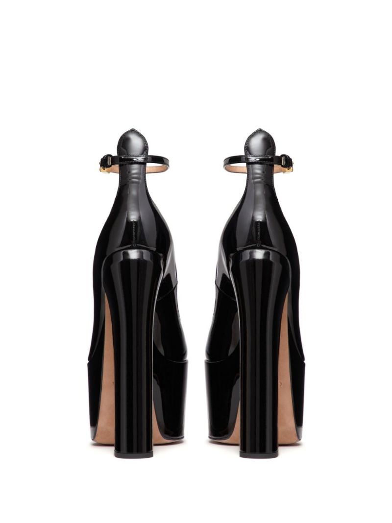 Black Tan-go 165 Patent Leather Pumps
