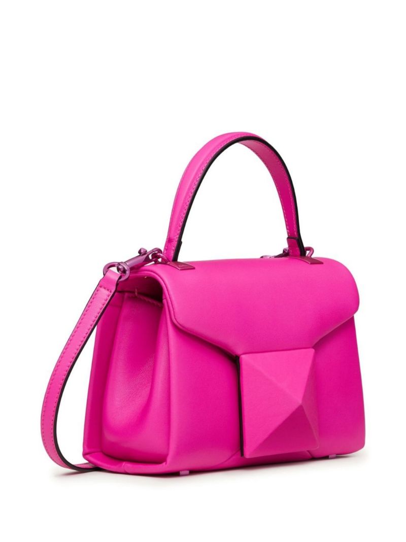 Pink Mini One Stud Leather Mini Tote Bag