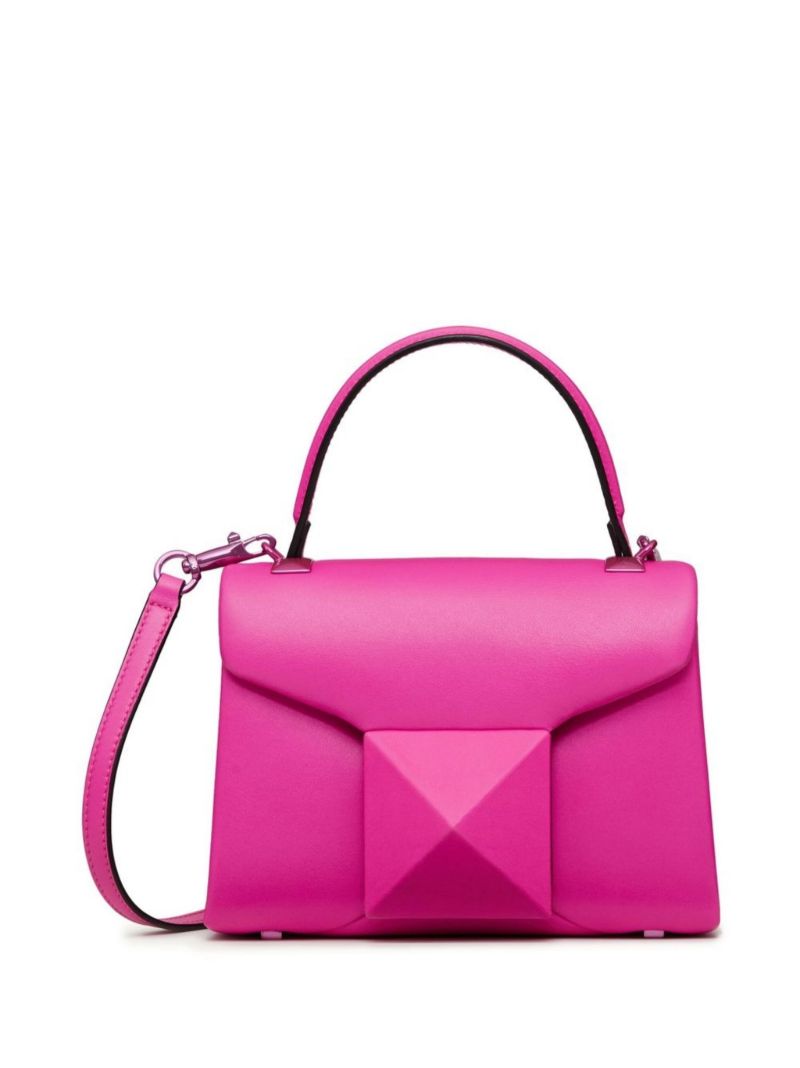 Pink Mini One Stud Leather Mini Tote Bag