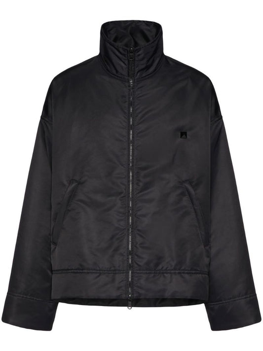 Black Roman Stud Lightweight Jacket