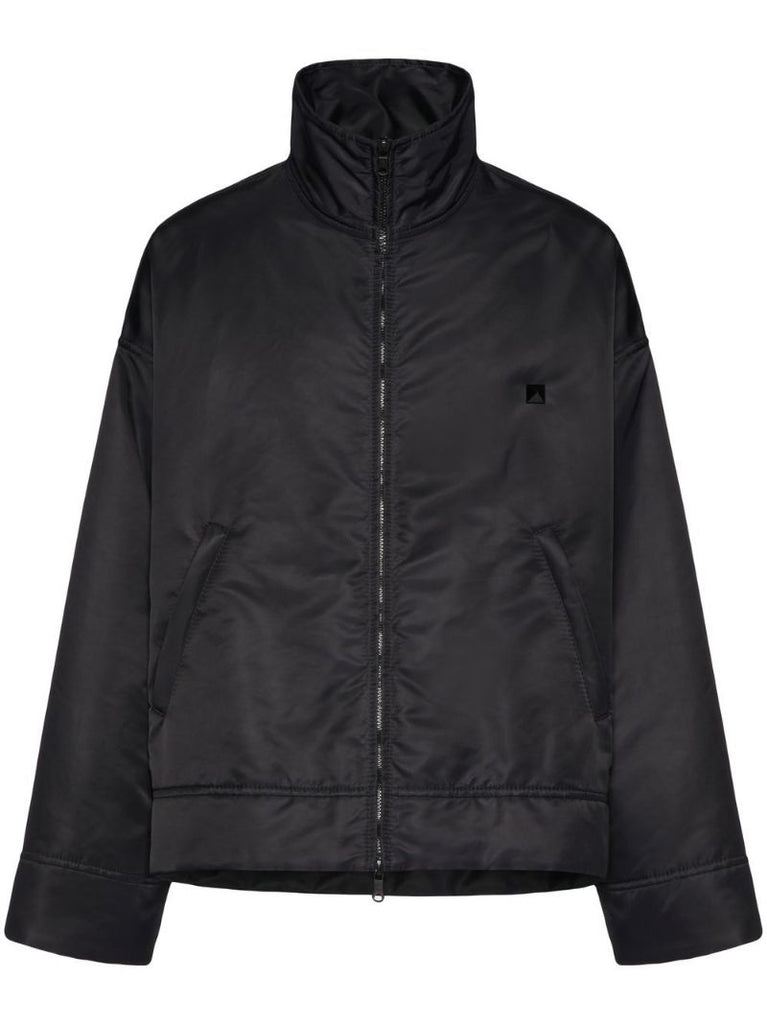 Black Roman Stud Lightweight Jacket