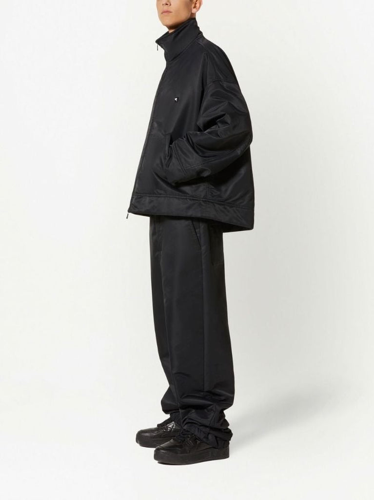 Black Roman Stud Lightweight Jacket
