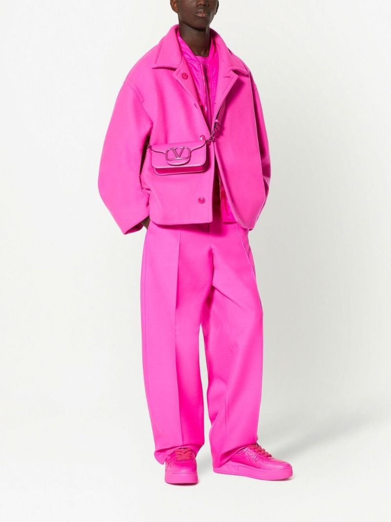 Pink Reversible Wool Jacket
