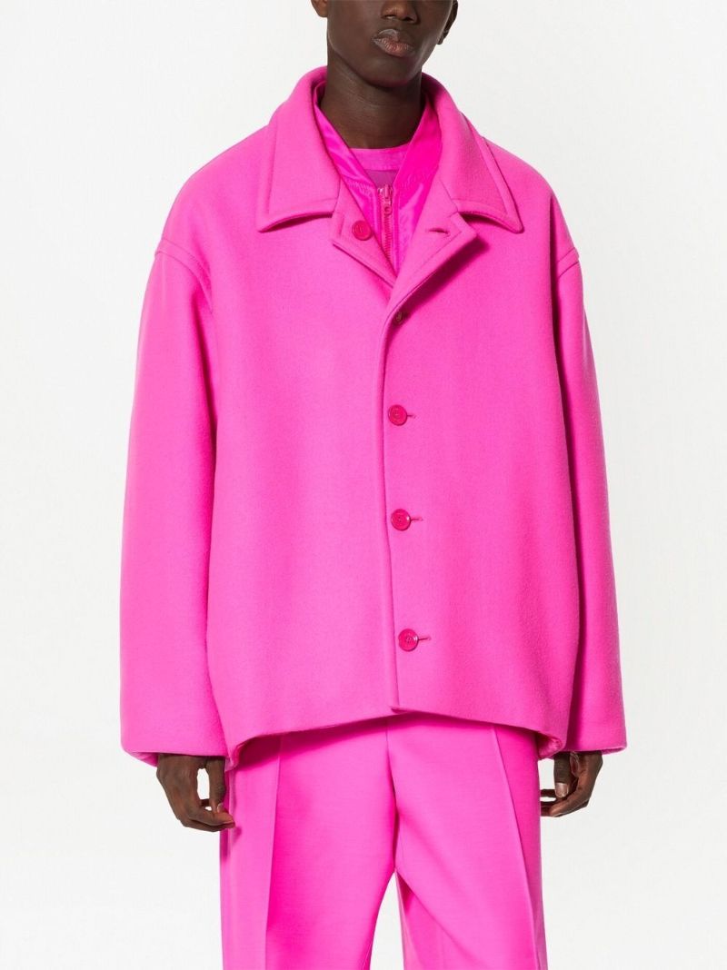 Pink Reversible Wool Jacket