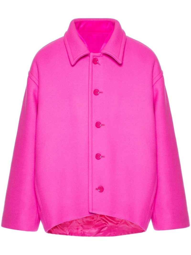 Pink Reversible Wool Jacket
