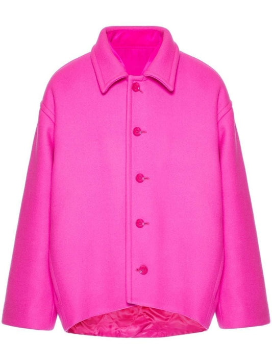 Pink Reversible Wool Jacket