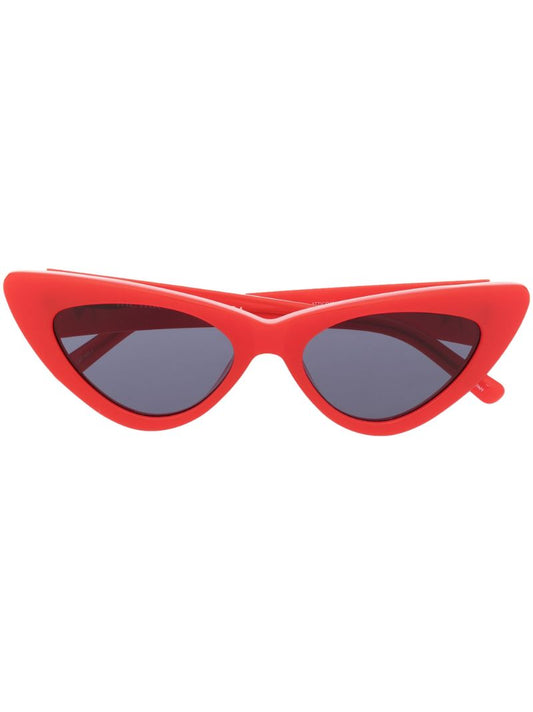 X Linda Farrow Red Dora Cat Eye Sunglasses