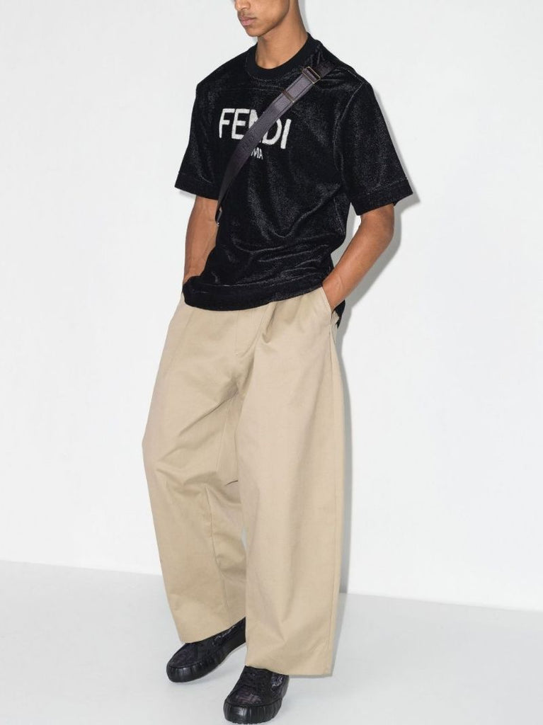 Black Logo Terry T-shirt