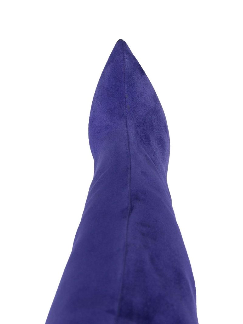 Purple 105 Over-the-knee Suede Boots