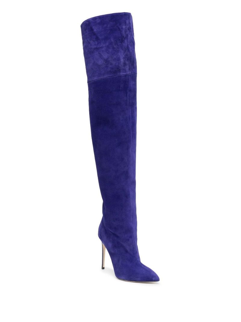Purple 105 Over-the-knee Suede Boots