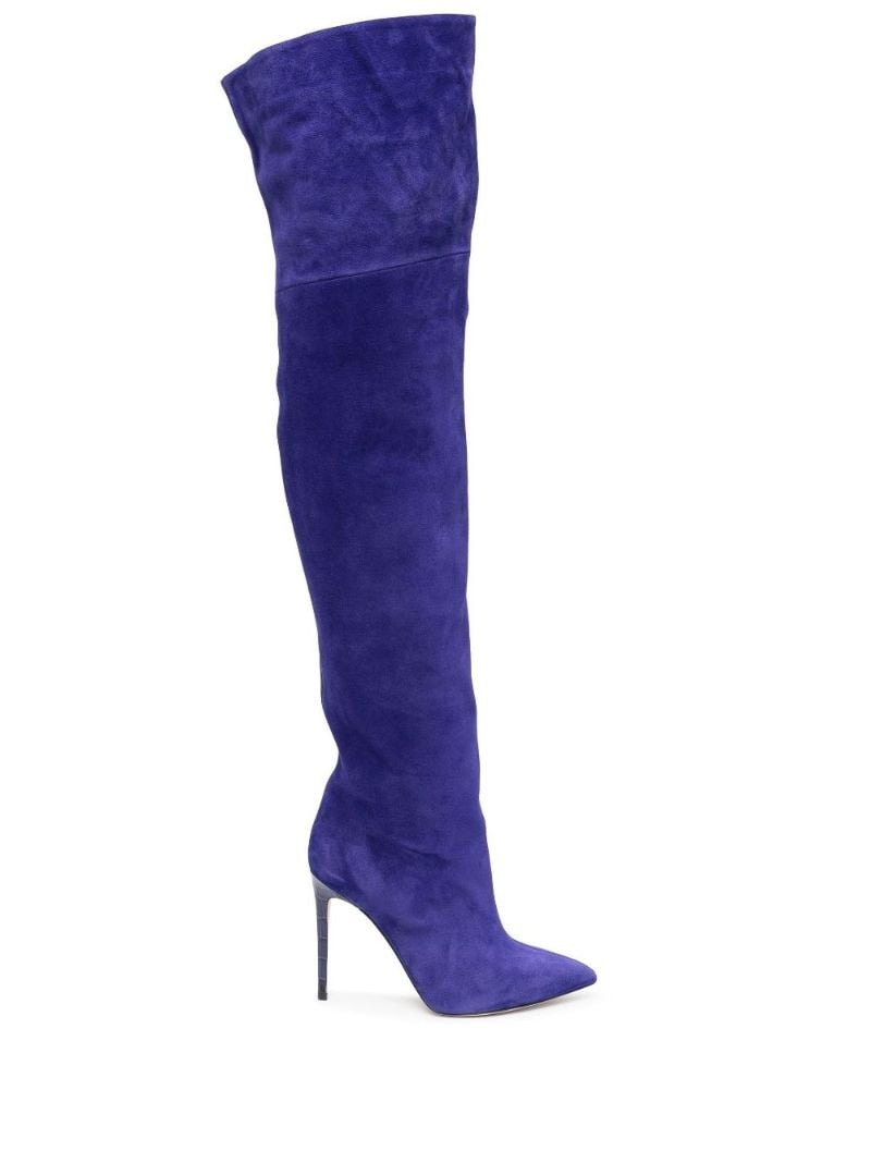 Purple 105 Over-the-knee Suede Boots