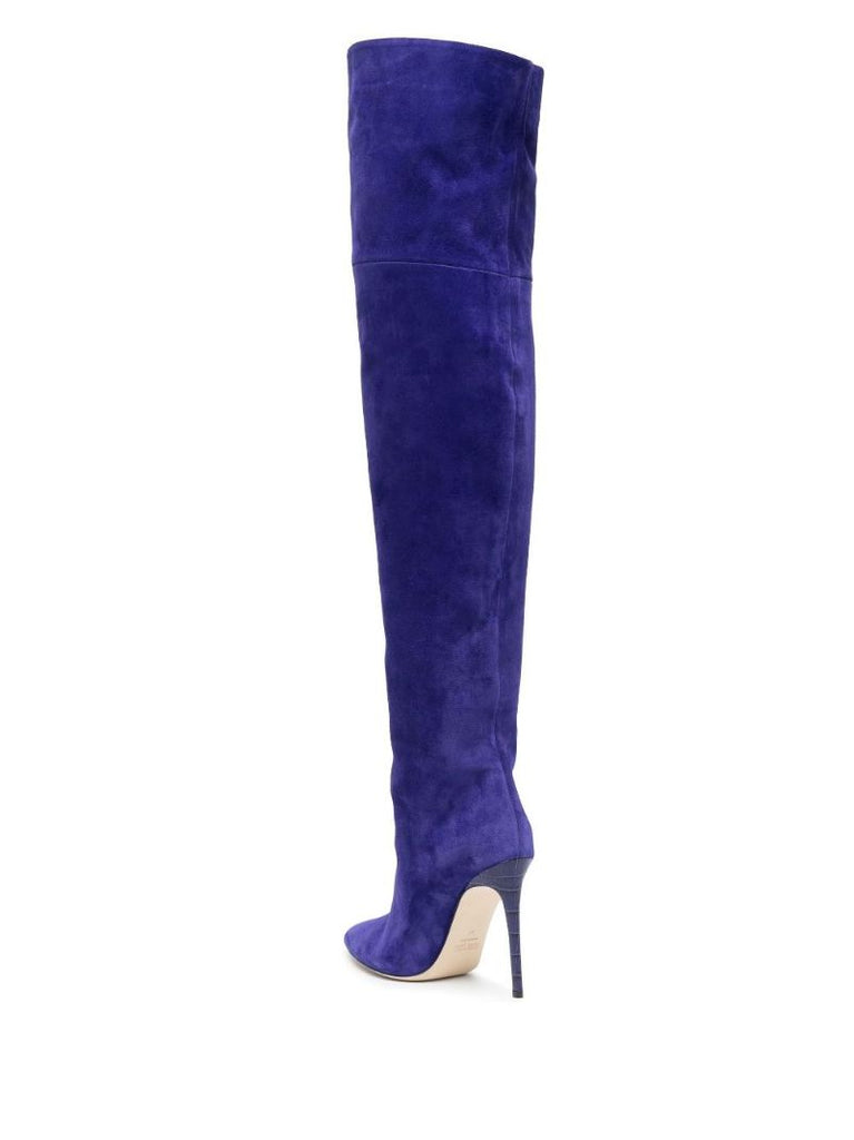 Purple 105 Over-the-knee Suede Boots