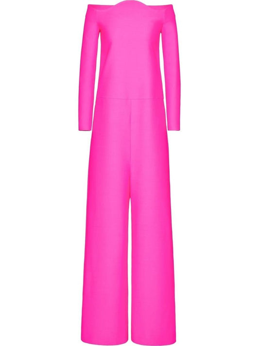 Pink Crepe Couture Jumpsuit