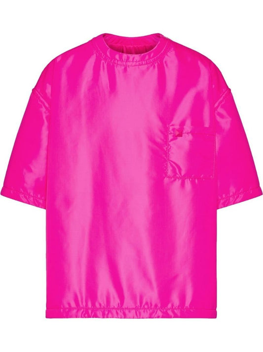 Pink Roman Stud Panelled T-shirt
