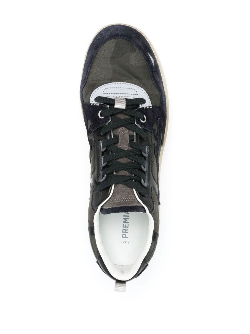Blue Drake Leather Low-top Sneakers
