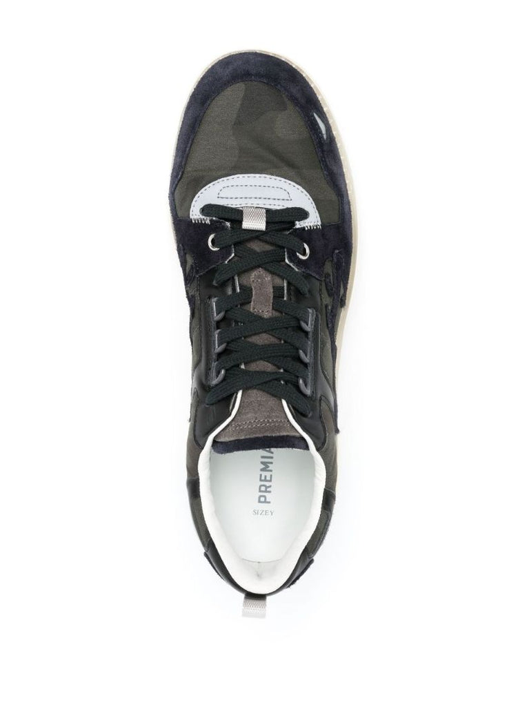 Blue Drake Leather Low-top Sneakers