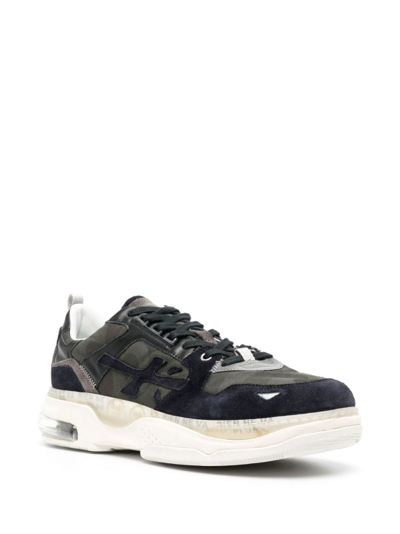 Blue Drake Leather Low-top Sneakers