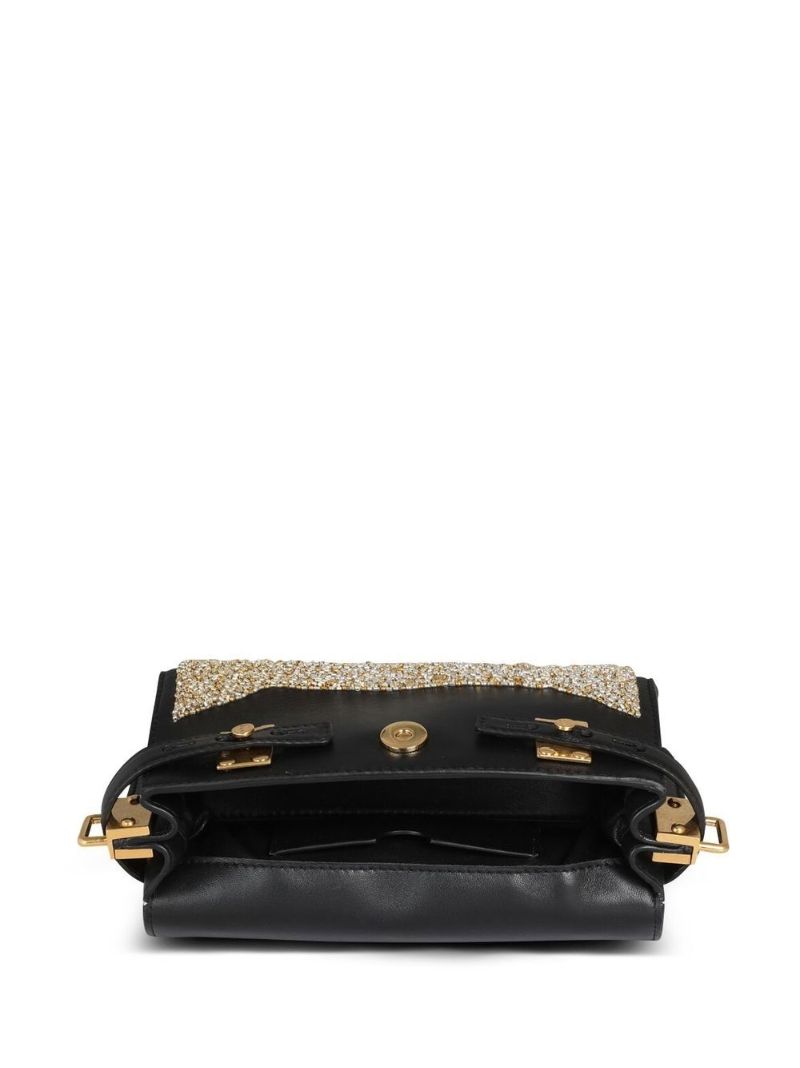 Black B-buzz 19 Leather Shoulder Bag