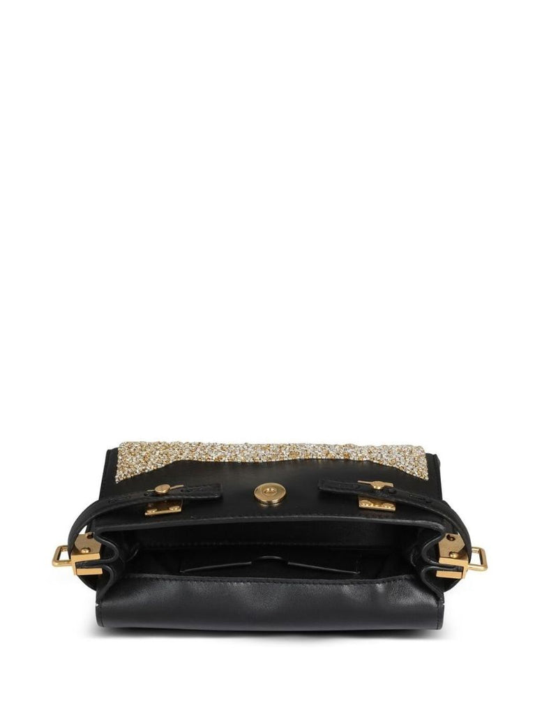 Black B-buzz 19 Leather Shoulder Bag