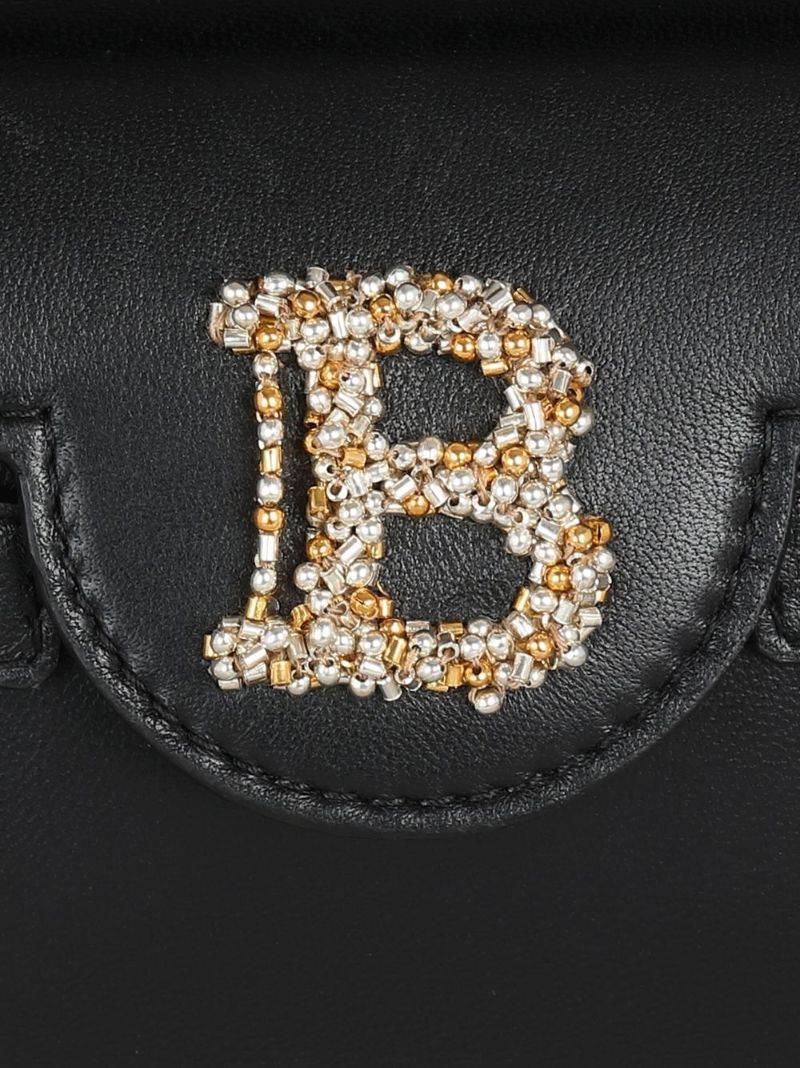Black B-buzz 19 Leather Shoulder Bag