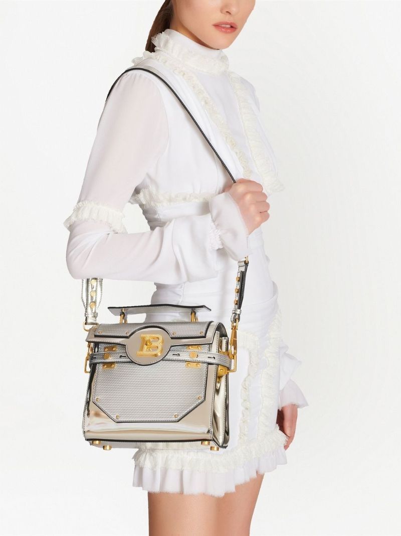 Grey B-buzz 23 Leather Shoulder Bag