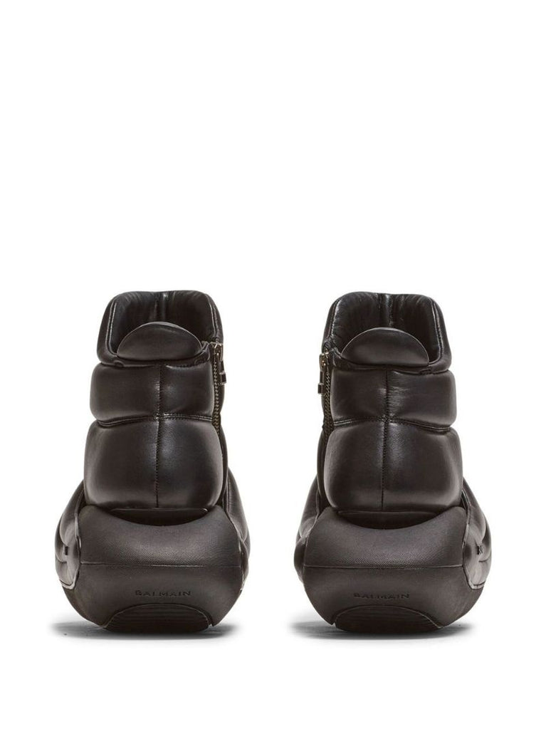 Black B-it Quilted Leather Boots