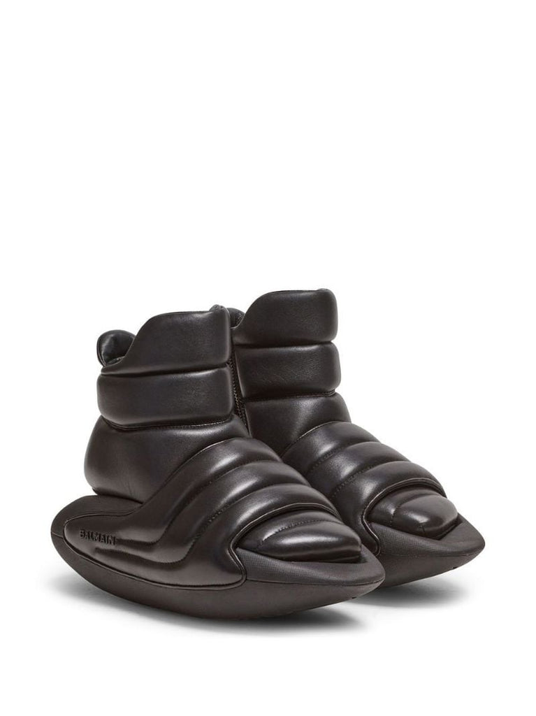 Black B-it Quilted Leather Boots