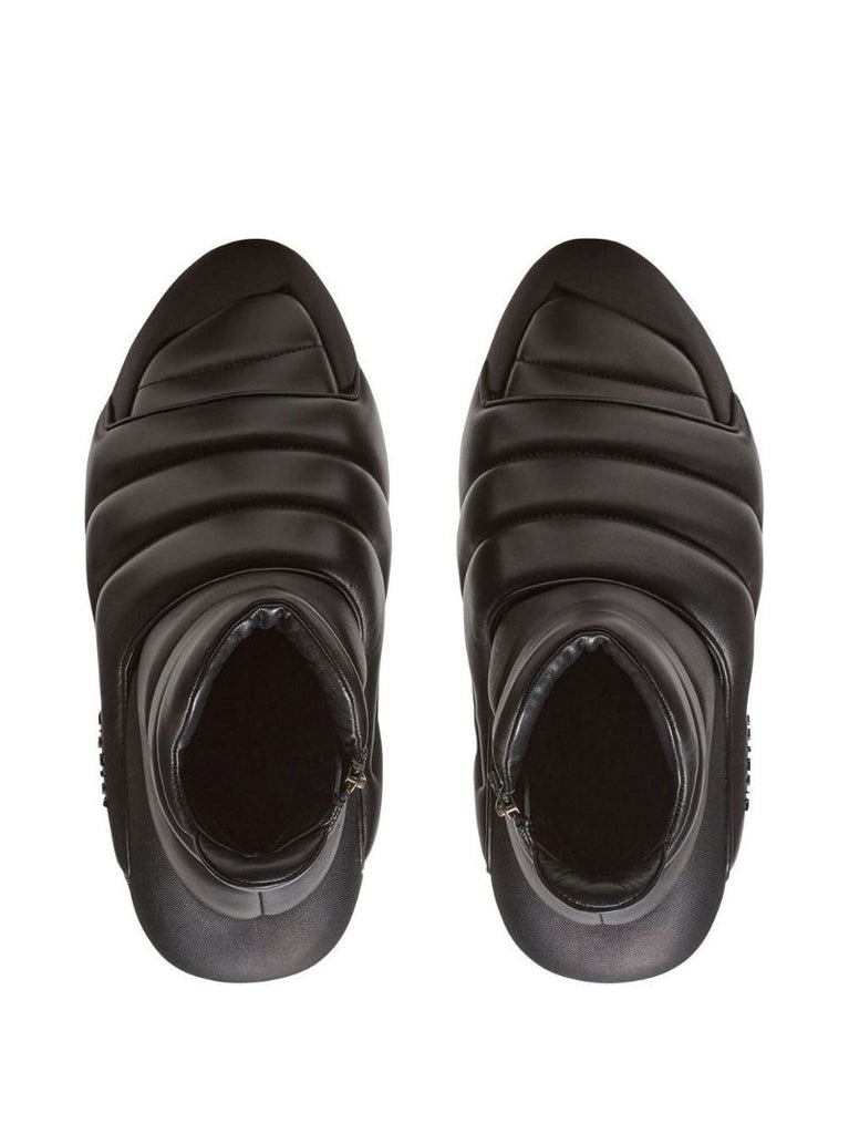 Black B-it Quilted Leather Boots
