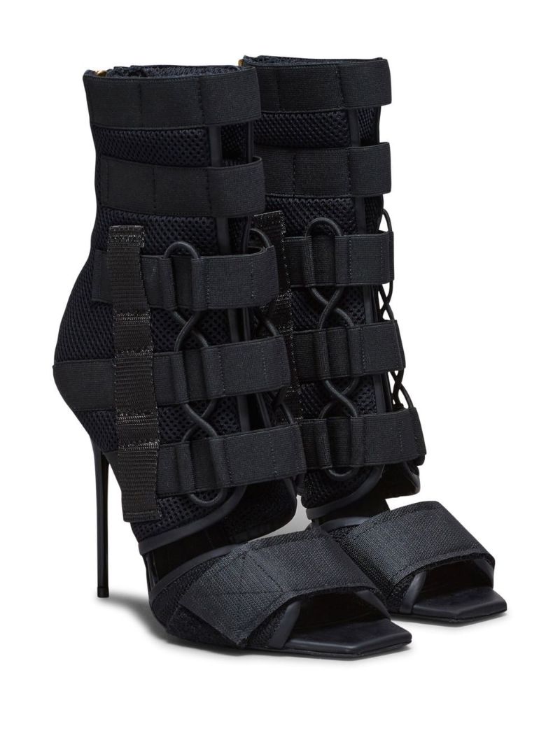Black Uma 100 Sandals