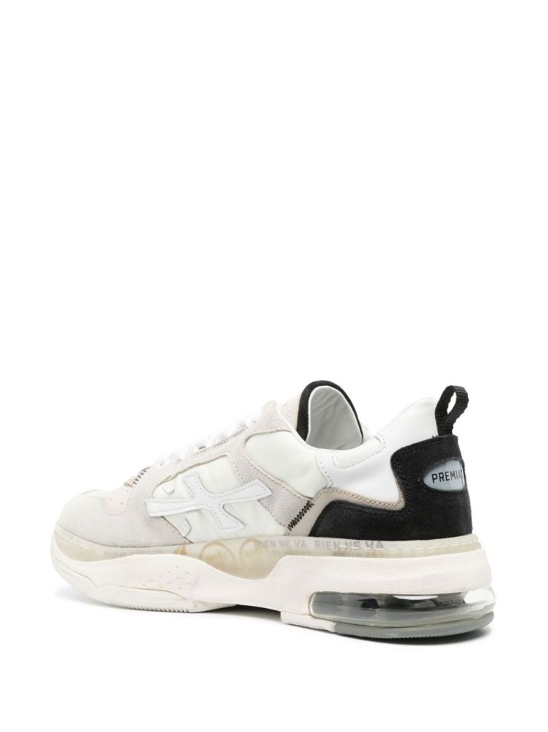 Neutral Drake Leather Low-top Sneakers