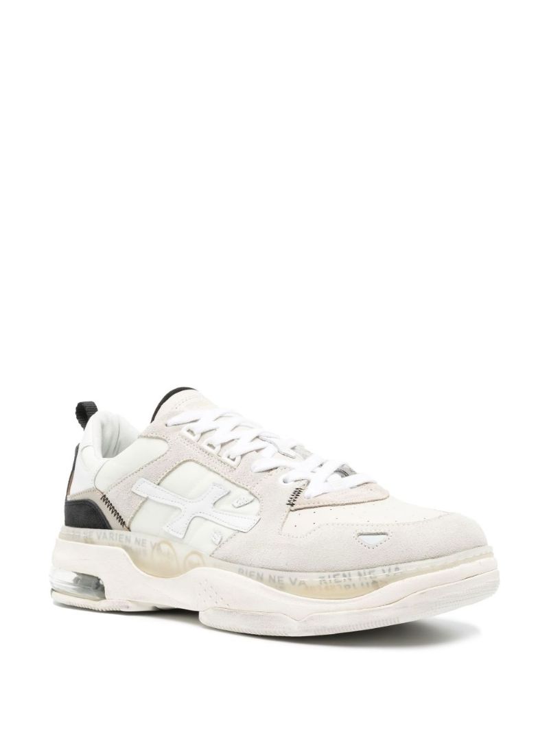 Neutral Drake Leather Low-top Sneakers