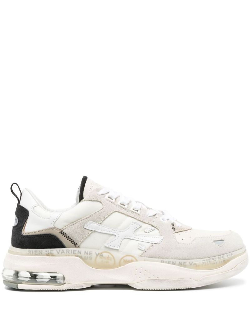 Neutral Drake Leather Low-top Sneakers