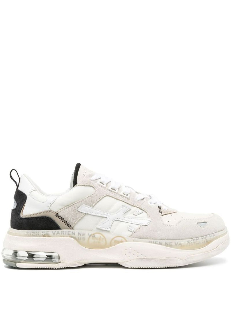 Neutral Drake Leather Low-top Sneakers