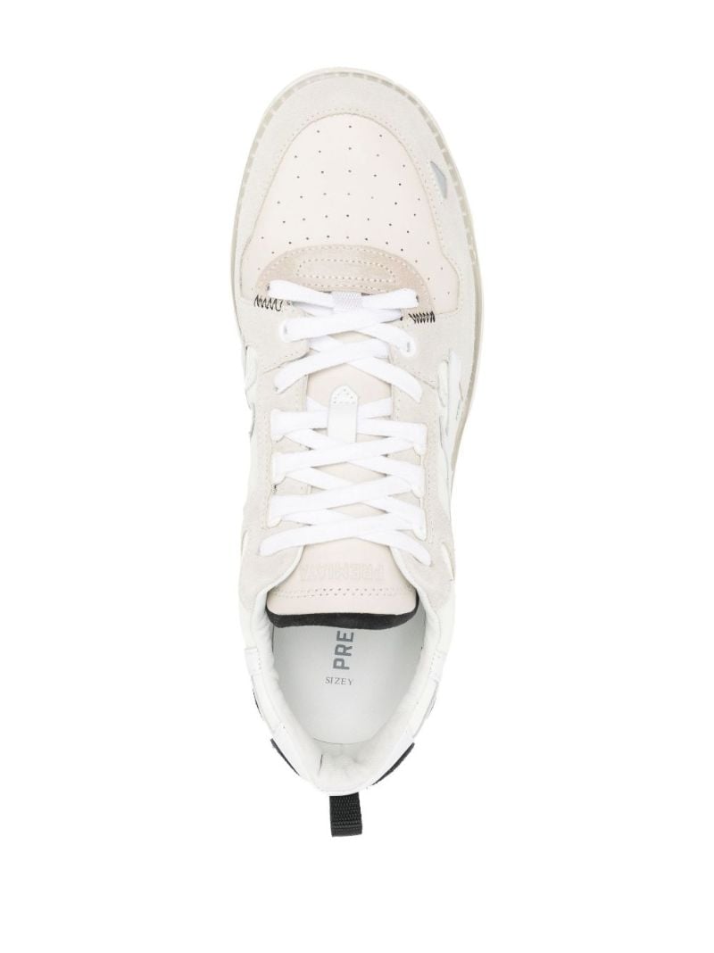 Neutral Drake Leather Low-top Sneakers